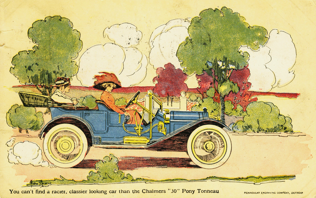 1911 Chalmers Postcard